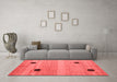 Modern Red Washable Rugs