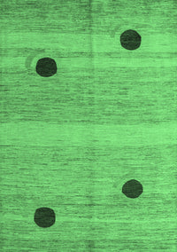 Oriental Emerald Green Modern Rug, abs4725emgrn