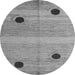 Round Oriental Gray Modern Rug, abs4725gry