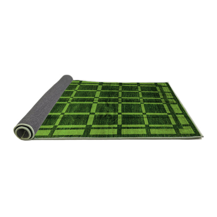 Sideview of Oriental Green Modern Rug, abs4726grn