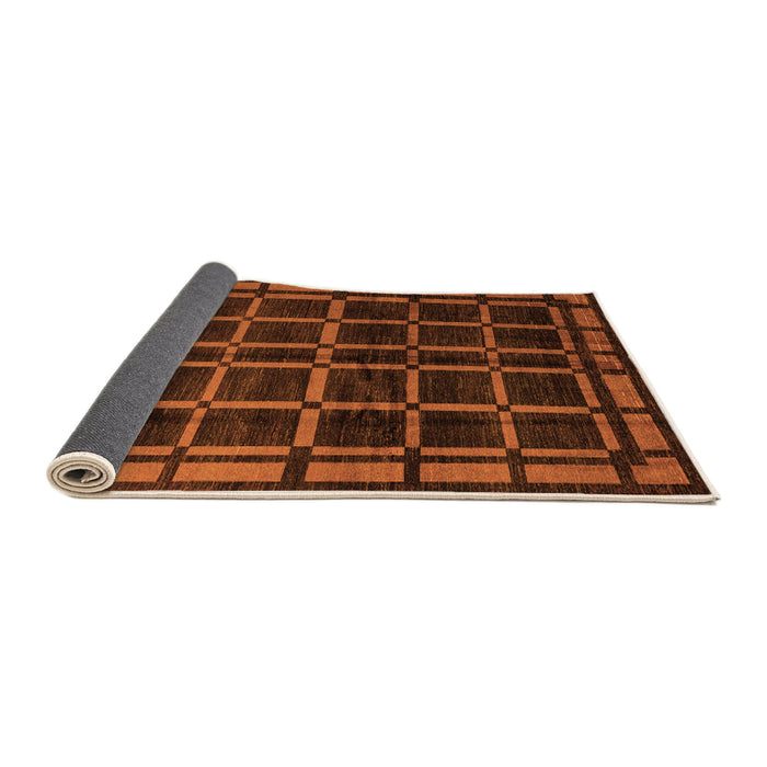 Sideview of Oriental Orange Modern Rug, abs4726org