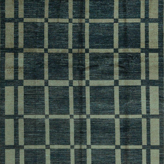 Oriental Light Blue Modern Rug, abs4726lblu