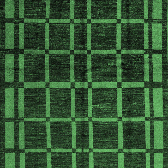 Machine Washable Oriental Emerald Green Modern Area Rugs, wshabs4726emgrn