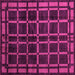 Square Oriental Pink Modern Rug, abs4726pnk