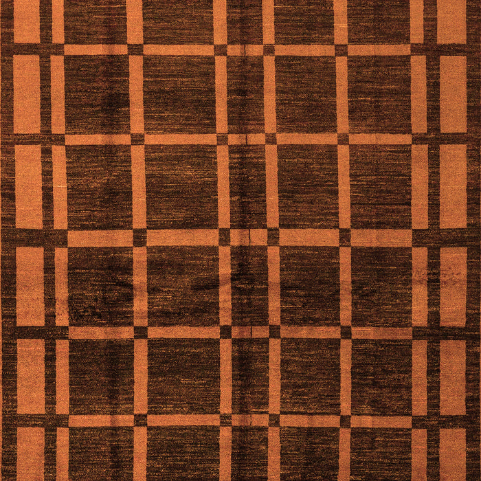Machine Washable Oriental Orange Modern Area Rugs, wshabs4726org