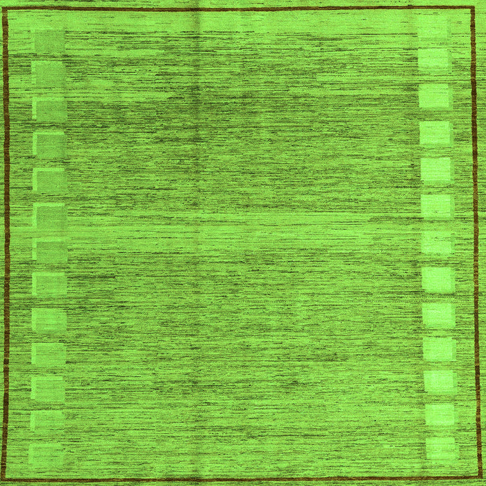 Square Oriental Green Modern Rug, abs4727grn