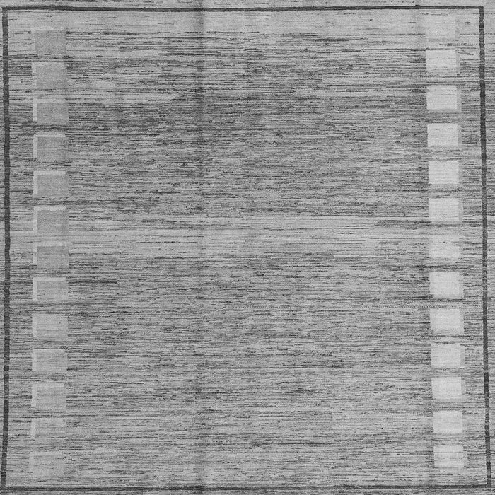 Square Machine Washable Oriental Gray Modern Rug, wshabs4727gry