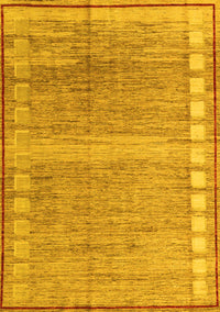 Oriental Yellow Modern Rug, abs4727yw