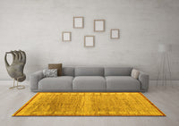 Machine Washable Oriental Yellow Modern Rug, wshabs4727yw