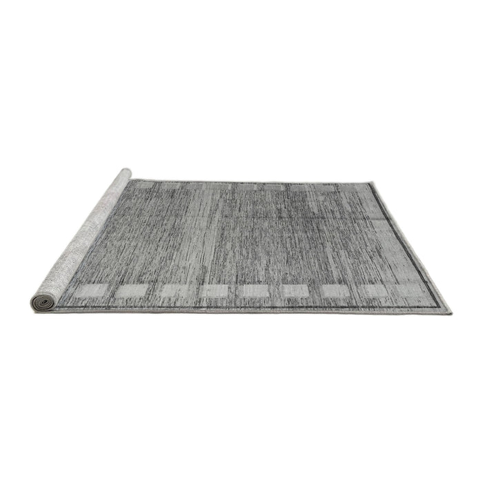 Sideview of Machine Washable Oriental Gray Modern Rug, wshabs4727gry