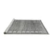 Sideview of Machine Washable Oriental Gray Modern Rug, wshabs4727gry