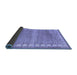 Sideview of Oriental Blue Modern Rug, abs4727blu