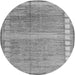 Round Machine Washable Oriental Gray Modern Rug, wshabs4727gry