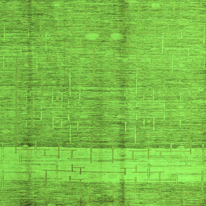 Square Oriental Green Modern Rug, abs4728grn
