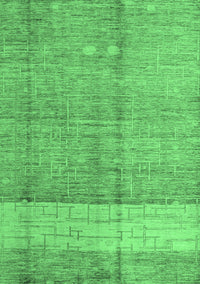 Oriental Emerald Green Modern Rug, abs4728emgrn