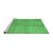 Sideview of Machine Washable Oriental Emerald Green Modern Area Rugs, wshabs4728emgrn