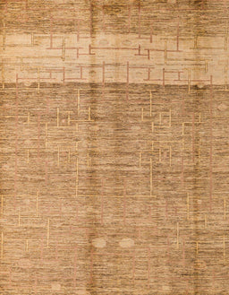 Abstract Orange Oriental Rug, abs4728