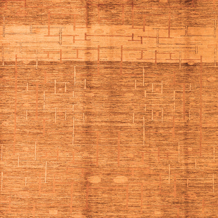 Square Oriental Orange Modern Rug, abs4728org