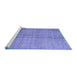 Sideview of Machine Washable Oriental Blue Modern Rug, wshabs4728blu