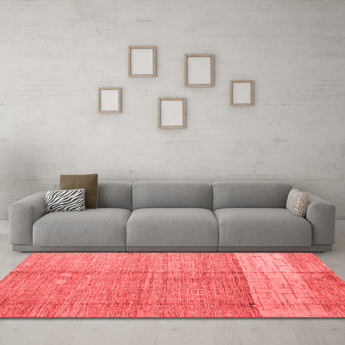 Modern Red Washable Rugs