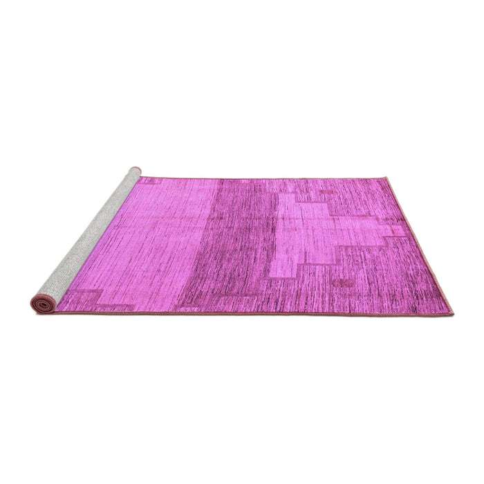 Sideview of Machine Washable Oriental Purple Modern Area Rugs, wshabs4729pur