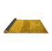 Sideview of Oriental Yellow Modern Rug, abs4729yw