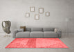 Modern Red Washable Rugs