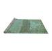 Sideview of Machine Washable Oriental Light Blue Modern Rug, wshabs4729lblu