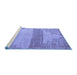 Sideview of Machine Washable Oriental Blue Modern Rug, wshabs4729blu