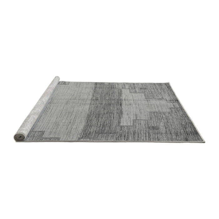 Sideview of Machine Washable Oriental Gray Modern Rug, wshabs4729gry