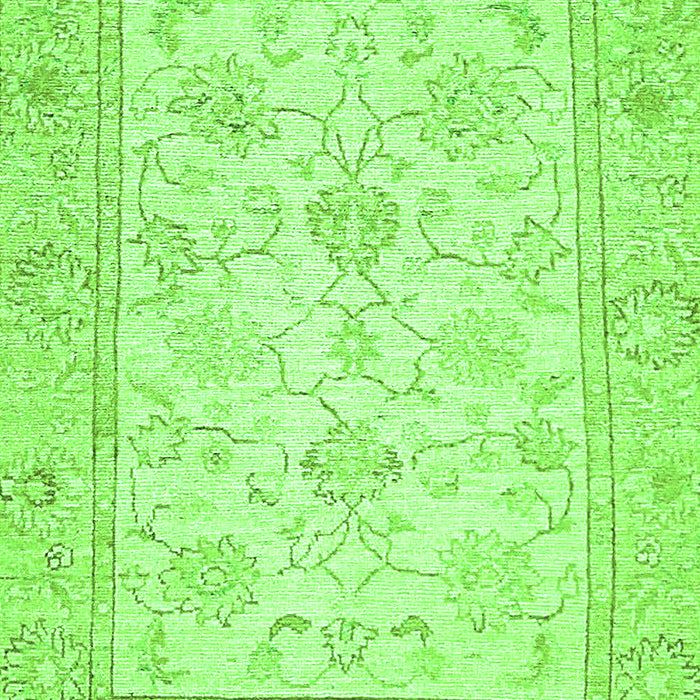 Machine Washable Oriental Green Traditional Area Rugs, wshabs472grn