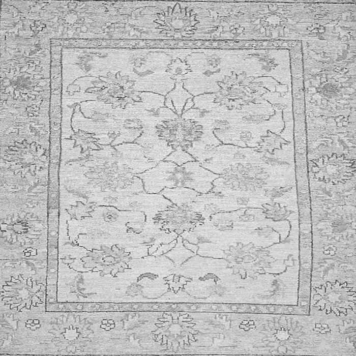 Square Oriental Gray Traditional Rug, abs472gry