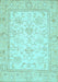 Oriental Light Blue Traditional Rug, abs472lblu