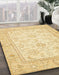 Machine Washable Abstract Sun Yellow Rug in a Family Room, wshabs472