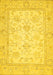 Oriental Yellow Traditional Rug, abs472yw