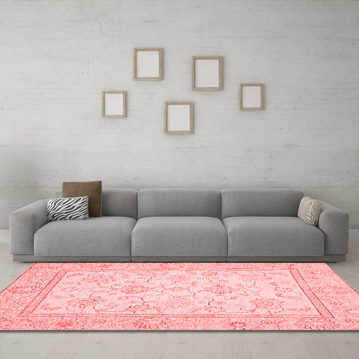 Traditional Red Washable Rugs