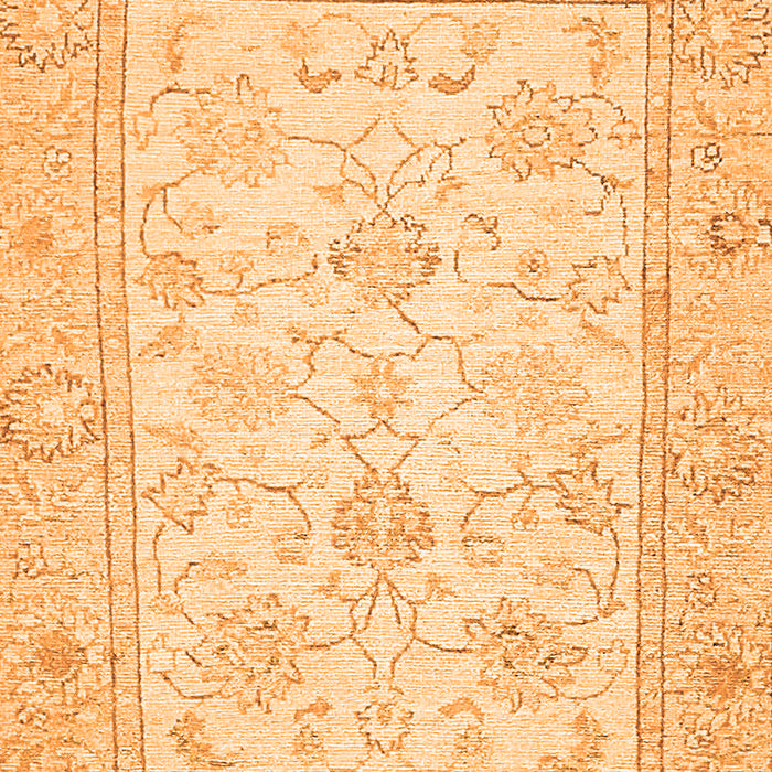 Machine Washable Oriental Orange Traditional Area Rugs, wshabs472org