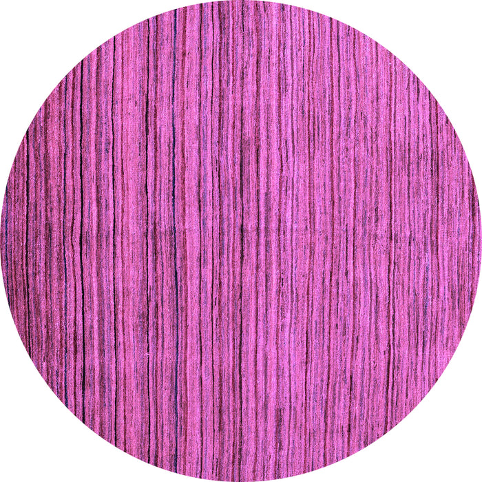 Round Machine Washable Abstract Purple Modern Area Rugs, wshabs4730pur