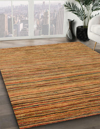 Abstract Orange Modern Rug, abs4730