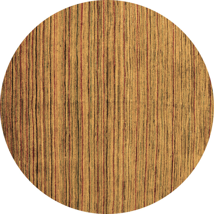 Round Abstract Brown Modern Rug, abs4730brn