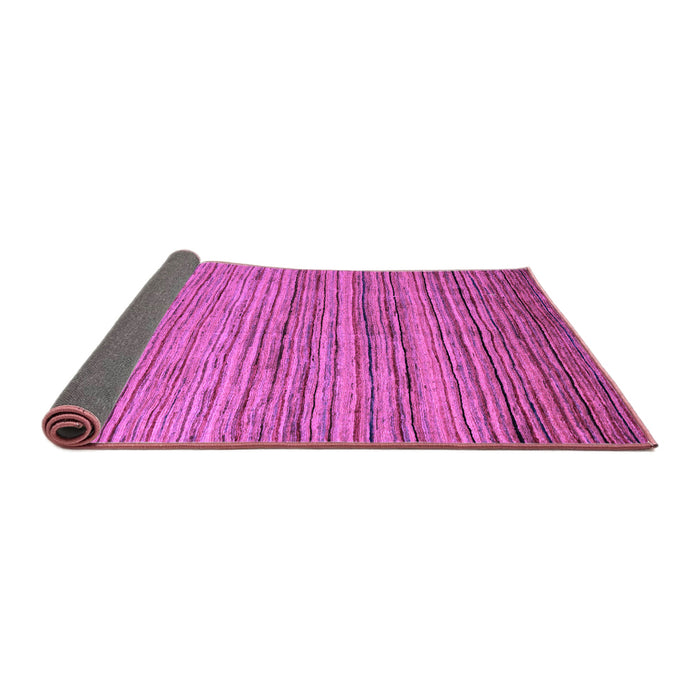 Sideview of Abstract Purple Modern Rug, abs4730pur