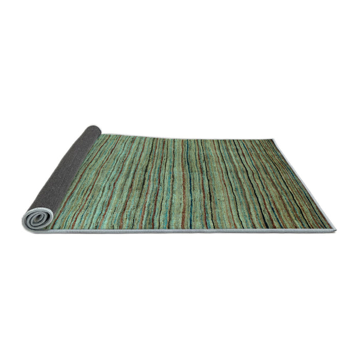 Sideview of Abstract Light Blue Modern Rug, abs4730lblu