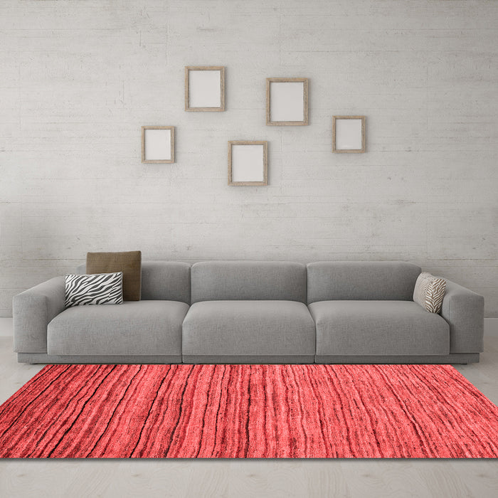 Modern Red Washable Rugs