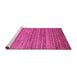 Sideview of Machine Washable Abstract Pink Modern Rug, wshabs4730pnk