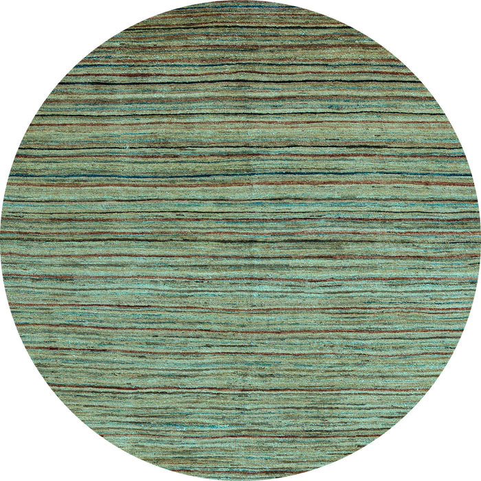 Round Machine Washable Abstract Light Blue Modern Rug, wshabs4730lblu