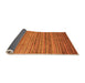 Sideview of Abstract Orange Modern Rug, abs4730org