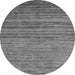 Round Abstract Gray Modern Rug, abs4730gry