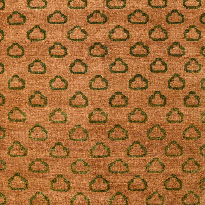 Machine Washable Abstract Neon Orange Rug, wshabs4731