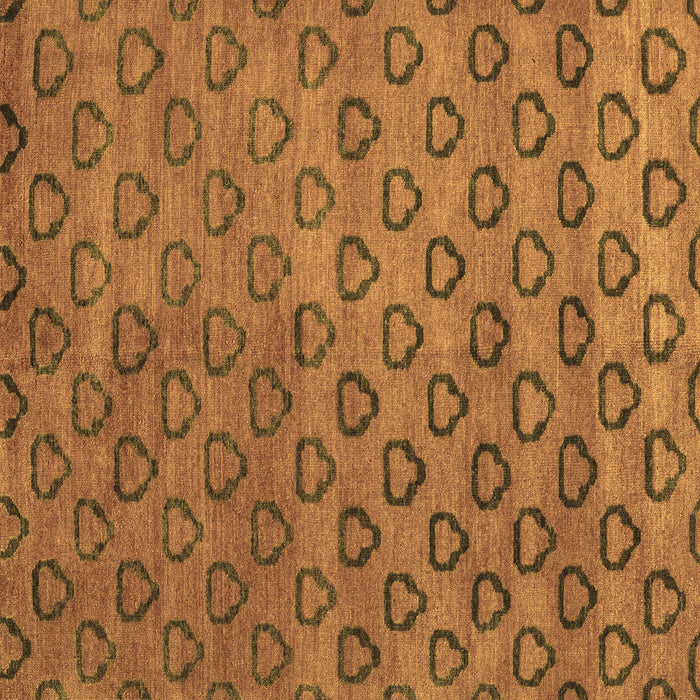 Square Machine Washable Abstract Brown Modern Rug, wshabs4731brn