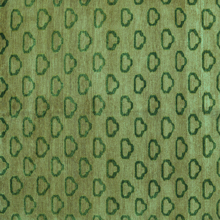 Square Abstract Turquoise Modern Rug, abs4731turq